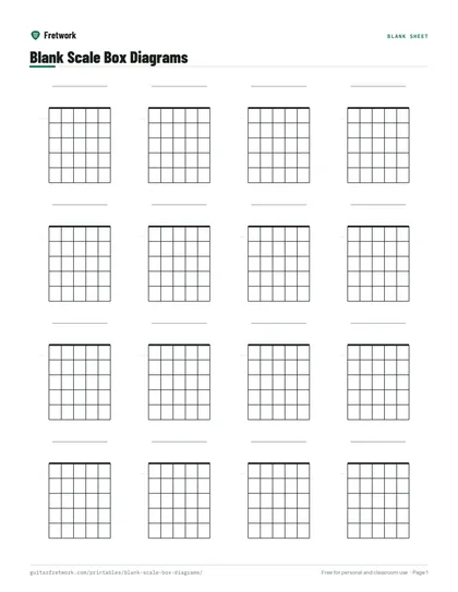 Blank Scale Box Diagrams preview