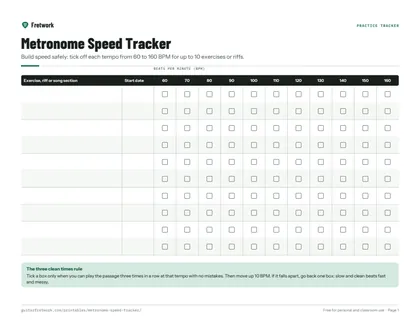 Metronome Speed Tracker preview